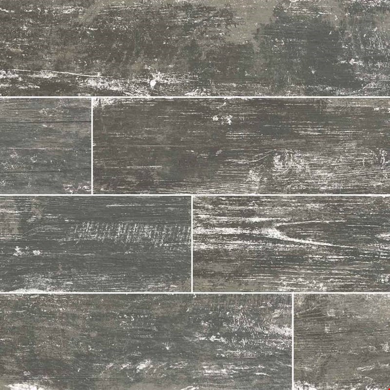 MS International Vintage: Silver 8" x 36" Porcelain Tile NVINSIL8X36