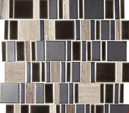 Marazzi Midpark Mosaics: Shadow 13" x 13" Random Square Mosaic MP102RANDMS1P