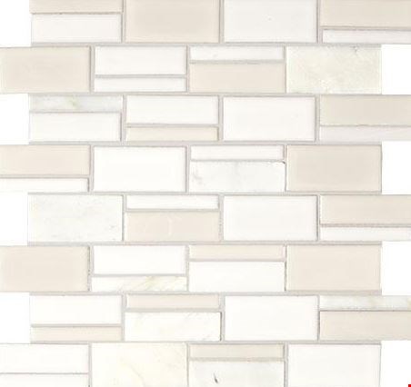 Marazzi Midpark Mosaics: Cloud 13" x 13" Random Rectangle Mosaic MP073RANDMS1P