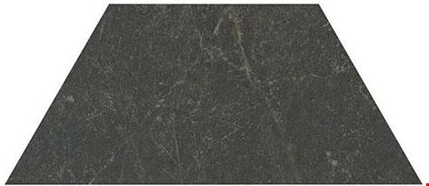 Marazzi Historia: Vintage Black 4" x 8" Half Hex Deco HT2348HALFHEX1P2