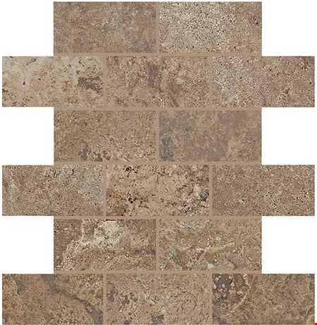 Marazzi Cavatina: Concerto 12" x 12" Glazed Ceramic Brick Mosaic CV0724BJMS1P2