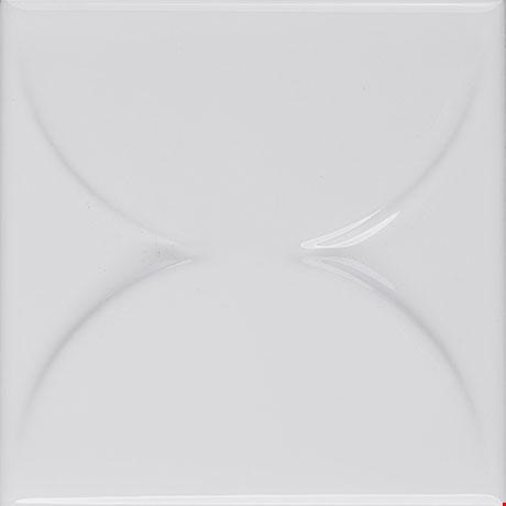 Marazzi Nu_Tempo: Pure White 4" x 4" Ceramic Wall Arc Tile NU0144ARC1P