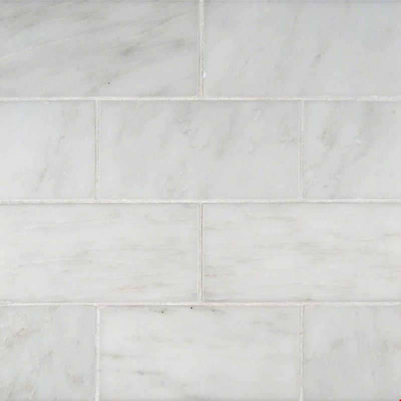 MS International Marble: Arabescato Carrara 3" x 6" Honed Marble Tile TARACAR36H