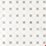 Bianco Dolomite Dotty 12" 12" Mosaic SMOT-BIANDOL-DOTP