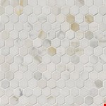 1" Hexagon Mosaic SMOT-CALAGOLD-1HEX