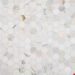 2" Hexagon Mosaic SMOT-CALAGOLD-2HEX