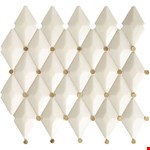 White/Brass 13" Harlequin CT58HARLMS1P