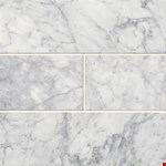 Carrara White 4" 12" TCARWHT412P