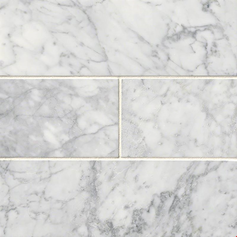 MS International Marble: Carrara White 4" x 12" Marble Tile TCARWHT412P