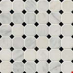 Greecian White 2" Octagon Mosaic THDW1-SH-GWO