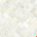 Greecian White 12" 12" Herringbone Mosaic SMOT-GRE-HBP
