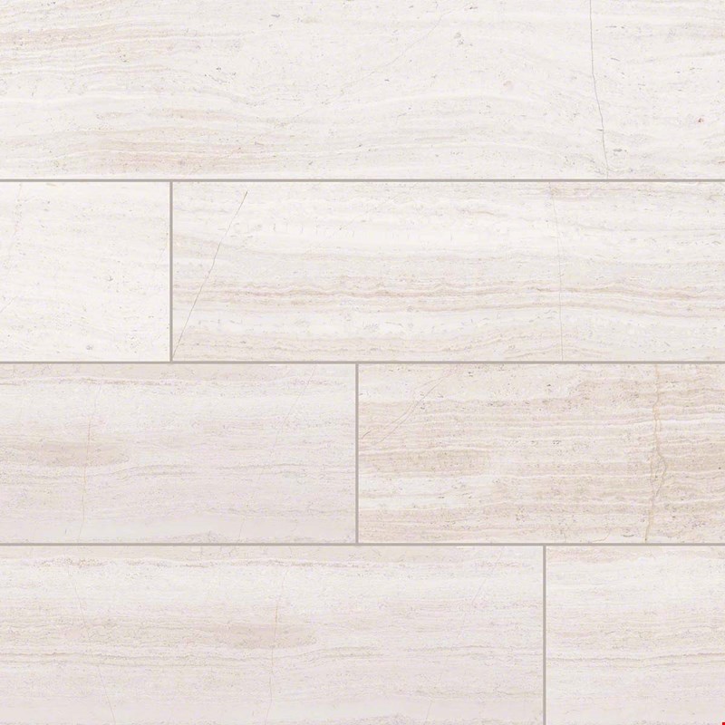 MS International Marble: White Oak 12" x 24" Honed Marble Tile TWHTOAK12240.38H
