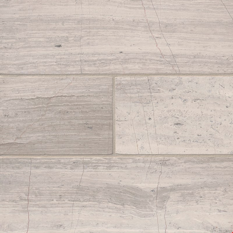 MS International Marble: White Oak 4" x 12" Marble Tile TWHITOAK412H