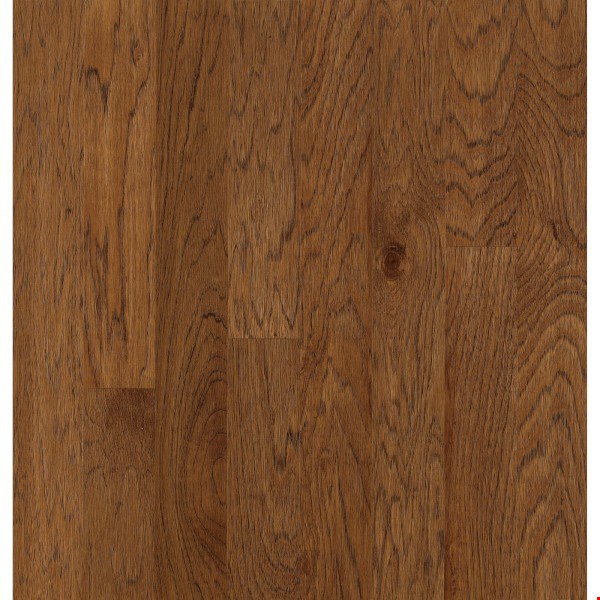 Bruce Turlington Lock&Fold Hickory: Falcon Brown 3/8" x 3" Engineered Hickory Hardwood with Densitek™ Core EHK84LGEE