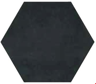 Daltile Bee Hive Medley: Black 8 1/2" x 10" Porcelain Floor Tile P0118510HEX1P