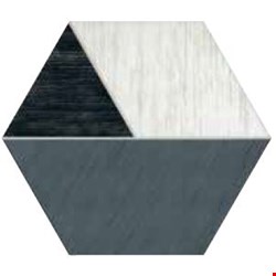Daltile Bee Hive Medley: Multiplex Black/White 8 1/2