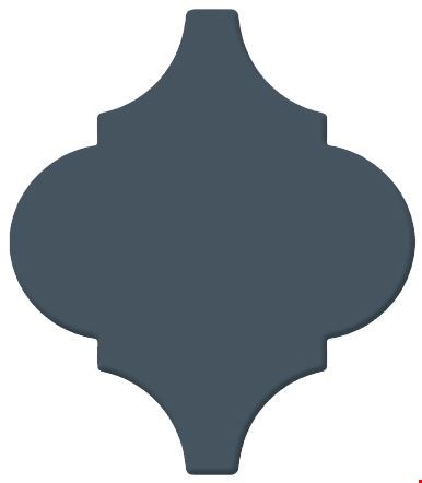 Daltile Mythology: Titan 6" Arabesque Ceramic Tile MY966ARAB1P2