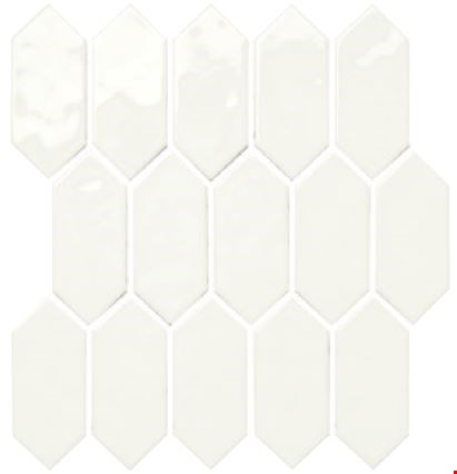 Daltile Mythology: Santorini 12" x 11" Picket Ceramic Mosaic MY90S1/212J1P2