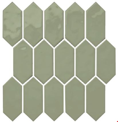 Daltile Mythology: Chronos 12" x 11" Picket Ceramic Mosaic MY93S1/212J1P2