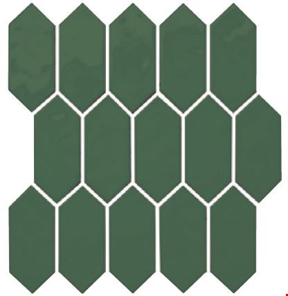 Daltile Mythology: Cyclade 12" x 11" Picket Ceramic Mosaic MY94S1/212J1P2