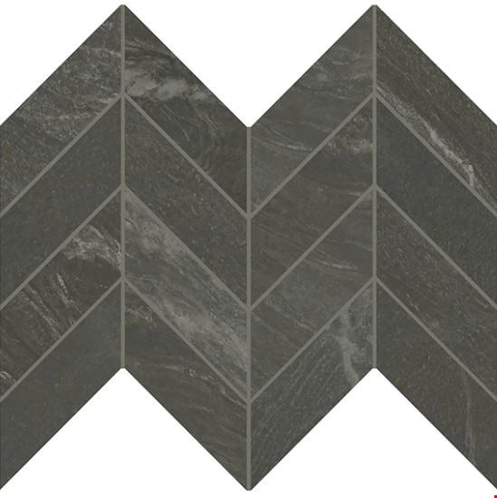 Daltile Vertuo: Bravura 12" x 12" Porcelain Chevron Mosaic VR1225CHEVMS1P2