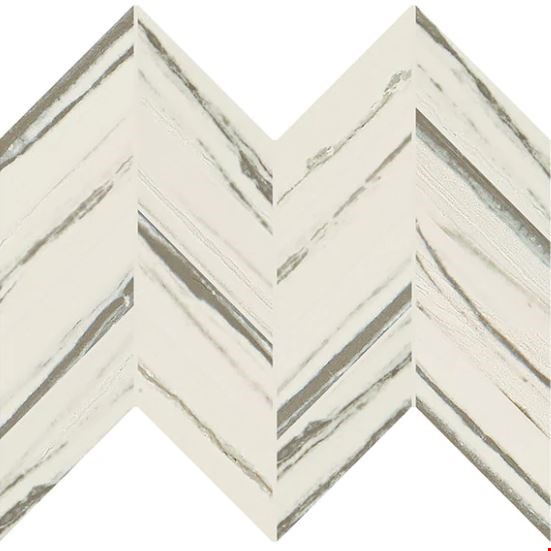 Daltile Vertuo: Stria Composer 12" x 12" Porcelain Chevron Mosaic VR1425CHEVMS1P2