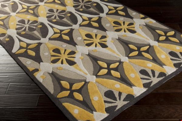 Surya Mamba Feather Gray (MBA-9024) Rectangle 3'6" x 5'6"