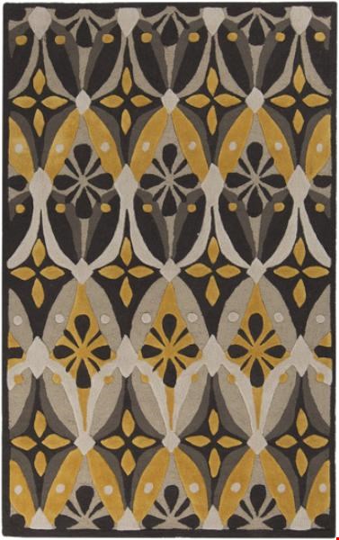 Surya Mamba Feather Gray (MBA-9024) Rectangle 5'0" x 8'0"