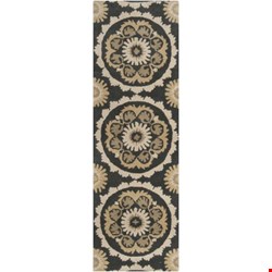 Surya B Smith Mosaic Coal Black (MOS-1063) Rectangle 2'6