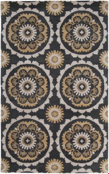 Surya B Smith Mosaic Coal Black (MOS-1063) Rectangle 5'0" x 8'0"