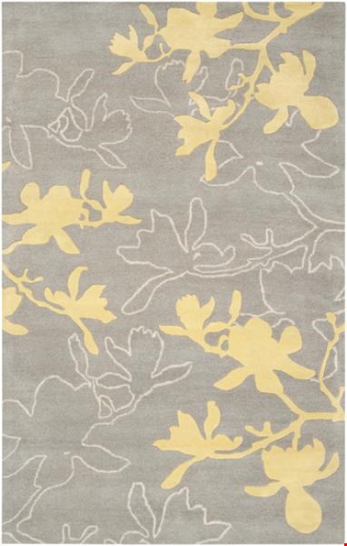 Surya Jef Designs Organic Modern Pussywillow Gray (OMR-1002) Rectangle 5'0" x 8'0"