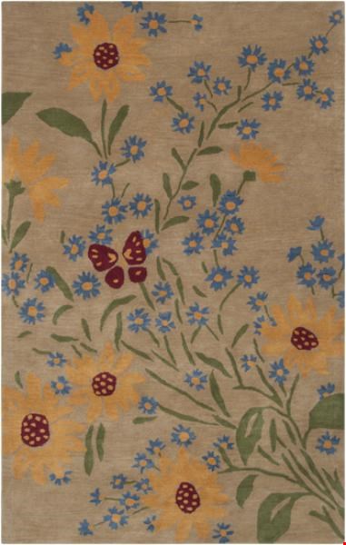 Surya Paule Marrot Paule Marrot Taupe (PMT-1020) Rectangle 5'0" x 8'0"