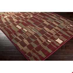Surya Riley Maroon (RLY-5003) Rectangle 10'0