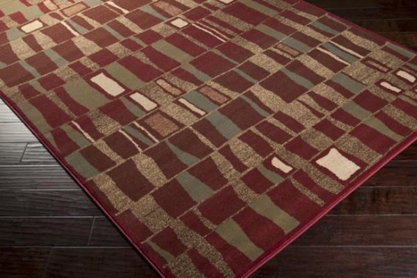 Surya Riley Maroon (RLY-5003) Round 8'0" x 8'0"