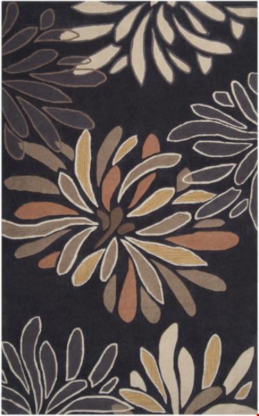 Surya Sprint Coal Black (SPT-3020) Rectangle 5'0" x 7'6"