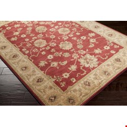 Surya Valencia Maroon (VLE-2704) Rectangle 2'3